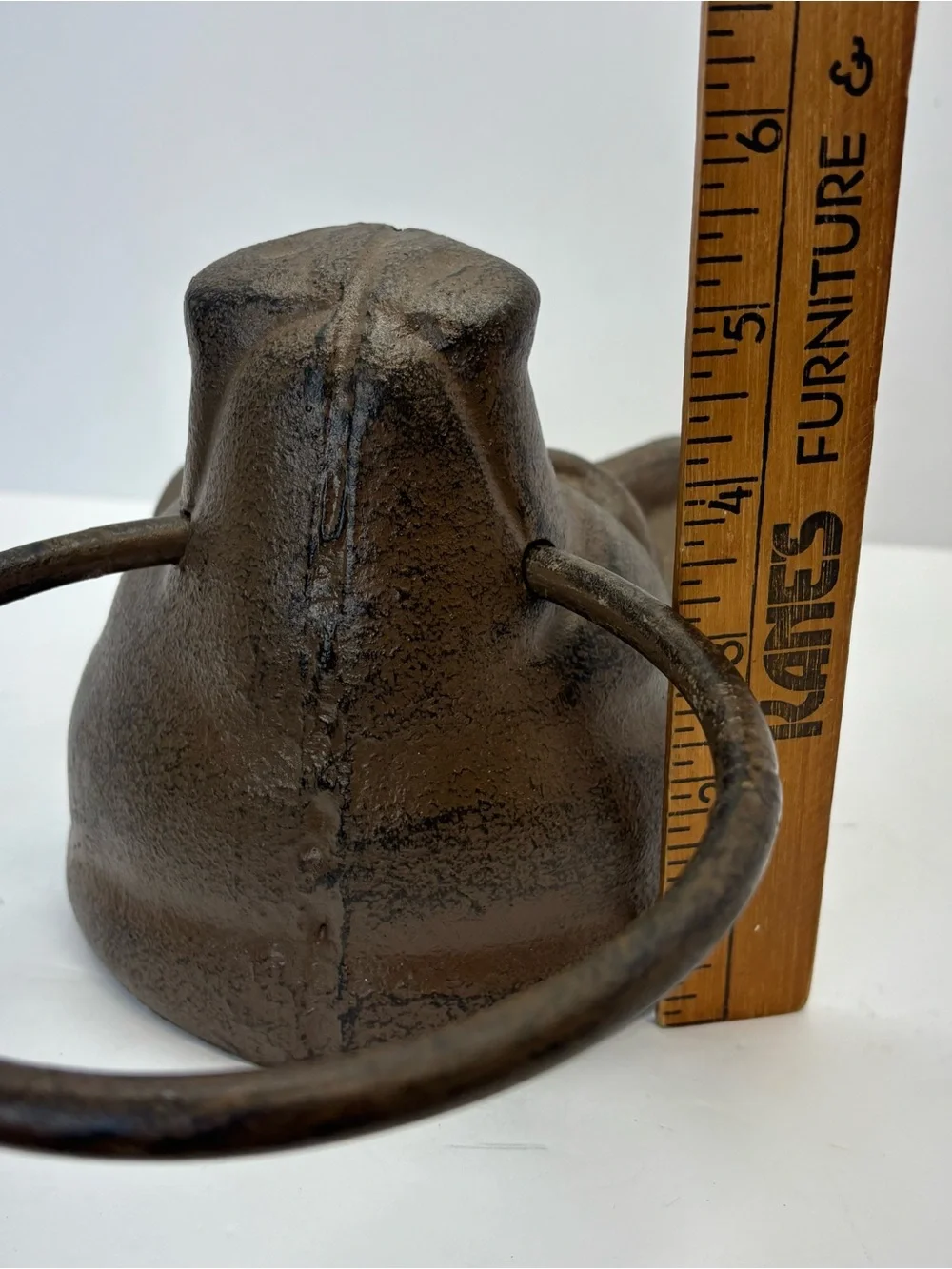 Vintage Large Cast Iron Pig Head Wall Hung Towel Holder Hog Head Heavy